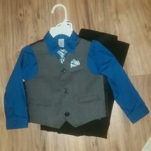 Baby boys easter 4 piece suit blue 24 months
